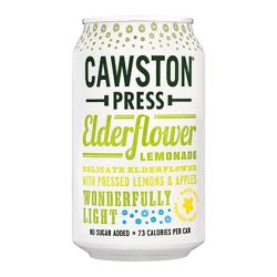 Cawston Press Sparkling Elderflower Lemonade Juice Drink (Case of 24)