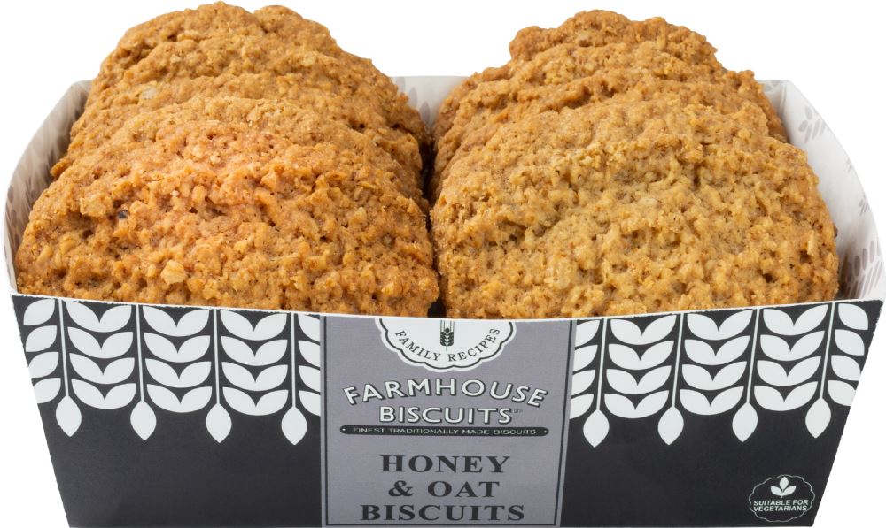 FARMHOUSE BISCUITS Honey & Oat Biscuits 200g - 1 Case