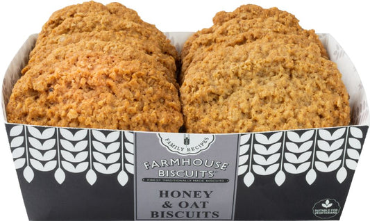 FARMHOUSE BISCUITS Honey & Oat Biscuits 200g - 1 Case