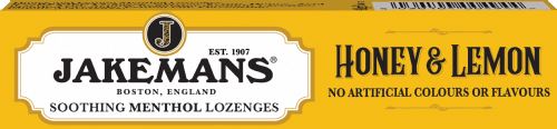 JAKEMANS Honey & Lemon Menthol Sweets - Stick Pack 41g