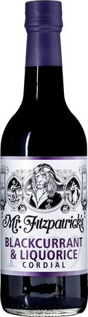 MR FITZPATRICK'S Blackcurrant & Liquorice Cordial 500ml (Case of 6)