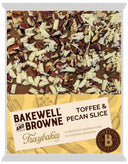 BAKEWELL AND BROWNE Traybakes - Toffee & Pecan Slice 350g (Case of 8)