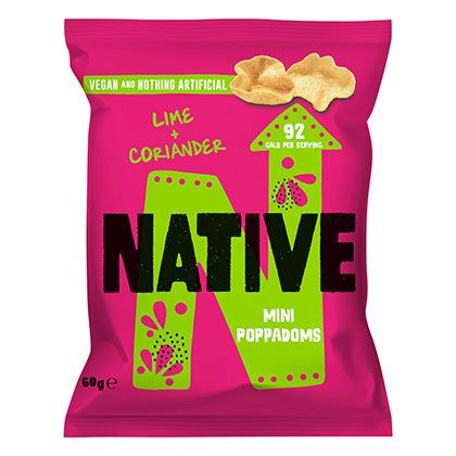 Mini Poppadum's - Lime and Coriander Flavour
