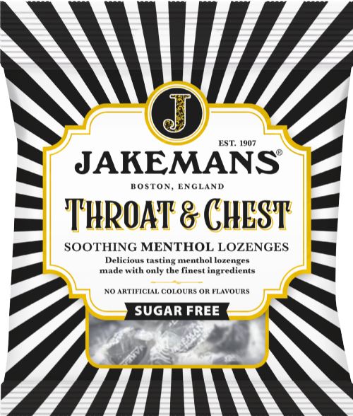 JAKEMANS Throat & Chest Lozenges - Sugar Free 50g