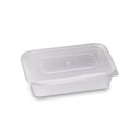 Plastic Microwaveable Container & Lid 500ml (Case of 1)
