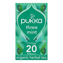 Pukka Tea Three Mint Enveloped Tea Bags (Case of 4)