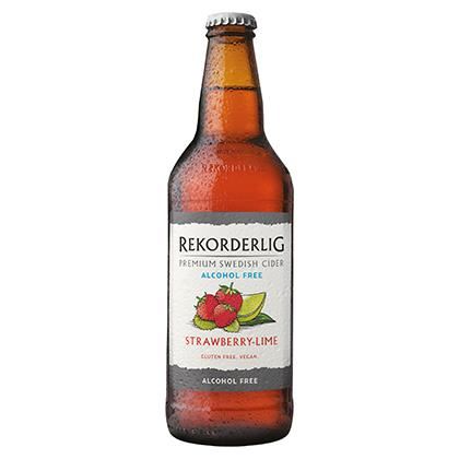 Rekorderlig Strawberry & Lime Alcohol Free Nrb (Case of 15)