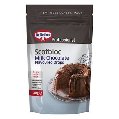 Dr. Oetker Professional Scotbloc Milk Chocolate Flavoured Drops 3kg