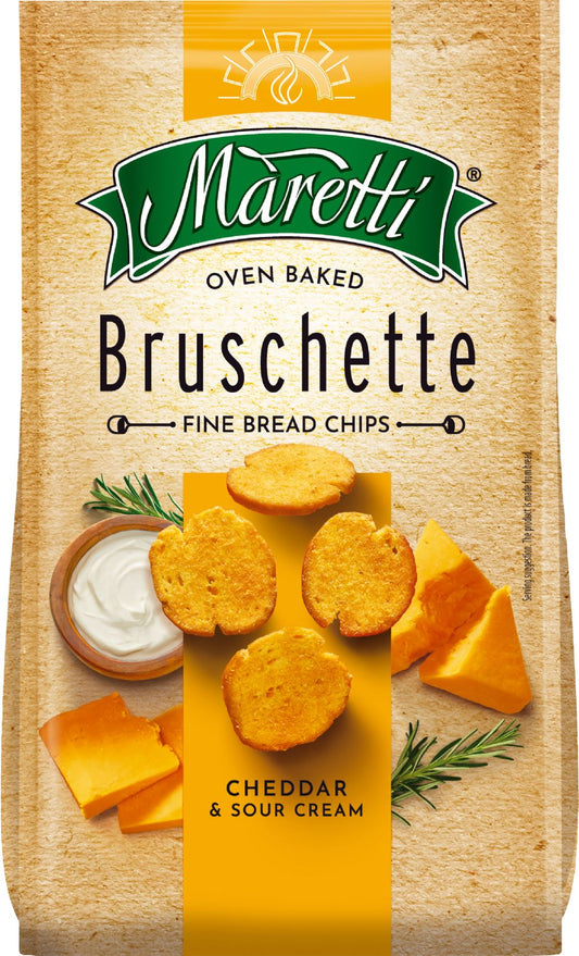 MARETTI Bruschette - Cheddar & Sour Cream 70g - 1 Case