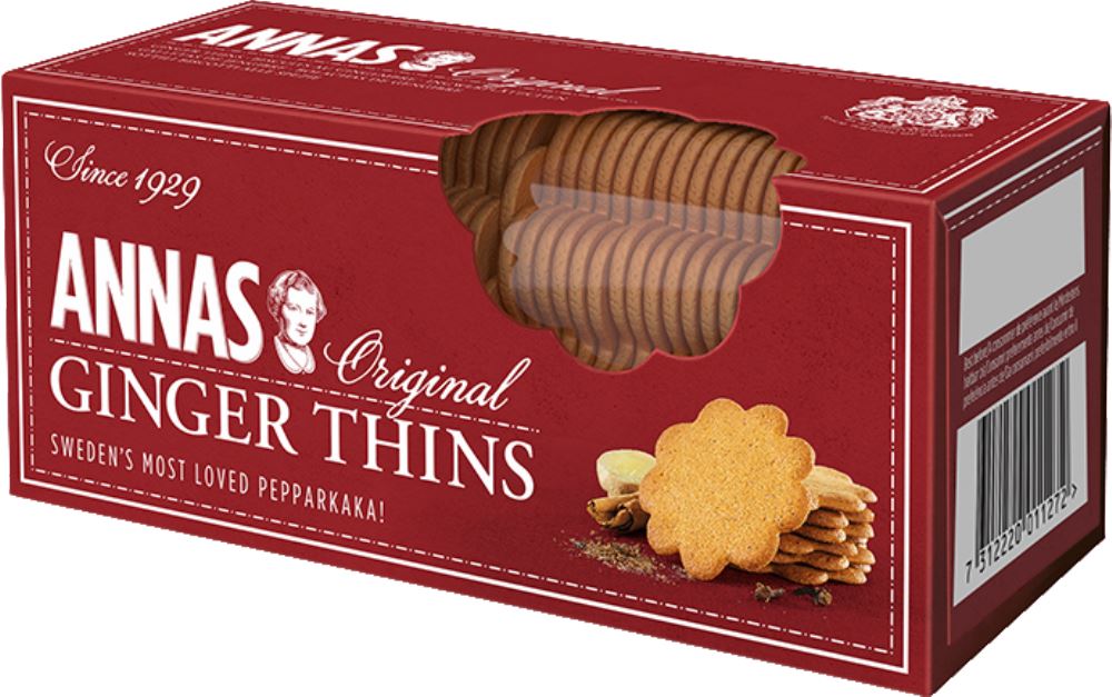 ANNAS Ginger Thins 150g - 1 Case