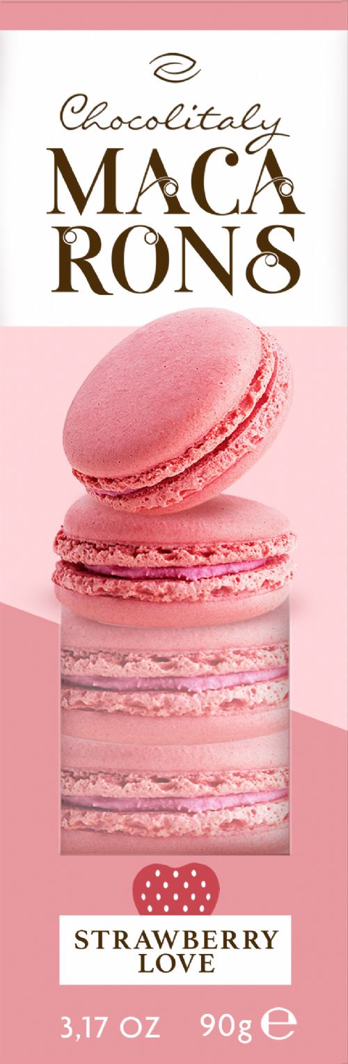 CHOCOLITALY Macarons - Strawberry Love 90g