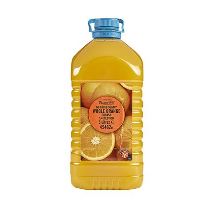 Everyday Favourites No Added Sugar Whole Orange Squash 1:4 Dilution