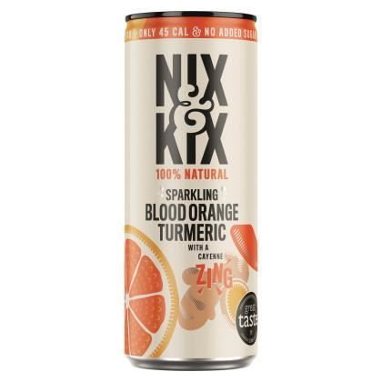 Nix & Kix Blood Orange & Turmeric 250ml can (Case of 12)