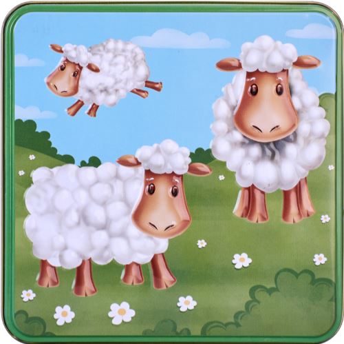 GRANDMA WILD'S Embossed Spring Lamb Tin - Choc Chip Clotted Cream Shortbread Biscuits 160g