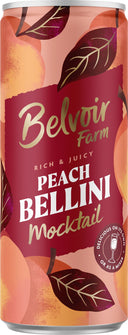 BELVOIR Non-Alcoholic Peach Bellini - Can 250ml (Case of 12)