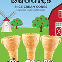 WAFER Barnyard Buddies - 8 Ice Cream Cones