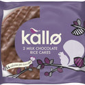 KALLO Milk Chocolate Topped Rice Cakes Twin Pack 33g