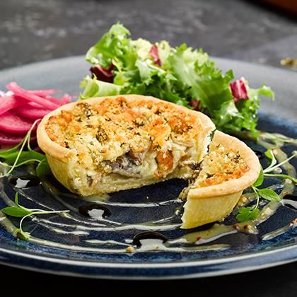 Wild Mushroom & Caramelised Onion Tart