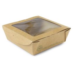 Kraft PLA Window Salad Box Medium
