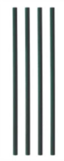 Paper Straw Black 200x6mm (Case of 20)