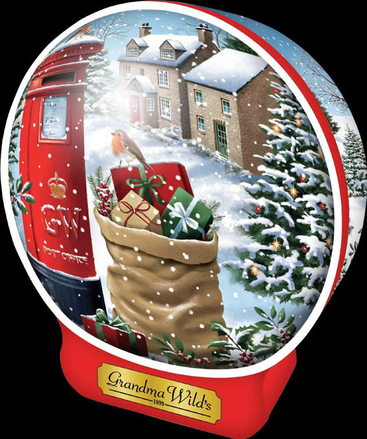 GRANDMA WILD'S All Butter Shortbread in Snow Globe Tin 200g