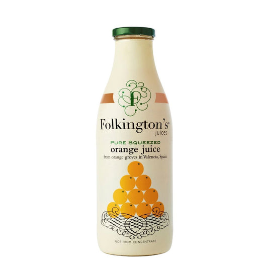 FOLKINGTON'S Pure Squeezed Orange Juice 1000ml - 1 Case