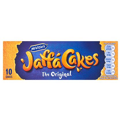 McVitie's Jaffa Cakes Original Chocolate Biscuits 10 Cakes, 110g
