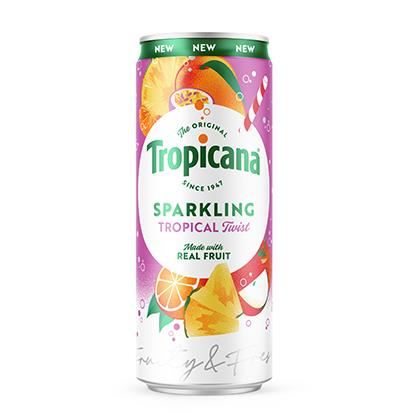 Tropicana Sparkling Tropical Twist CAN 250ml