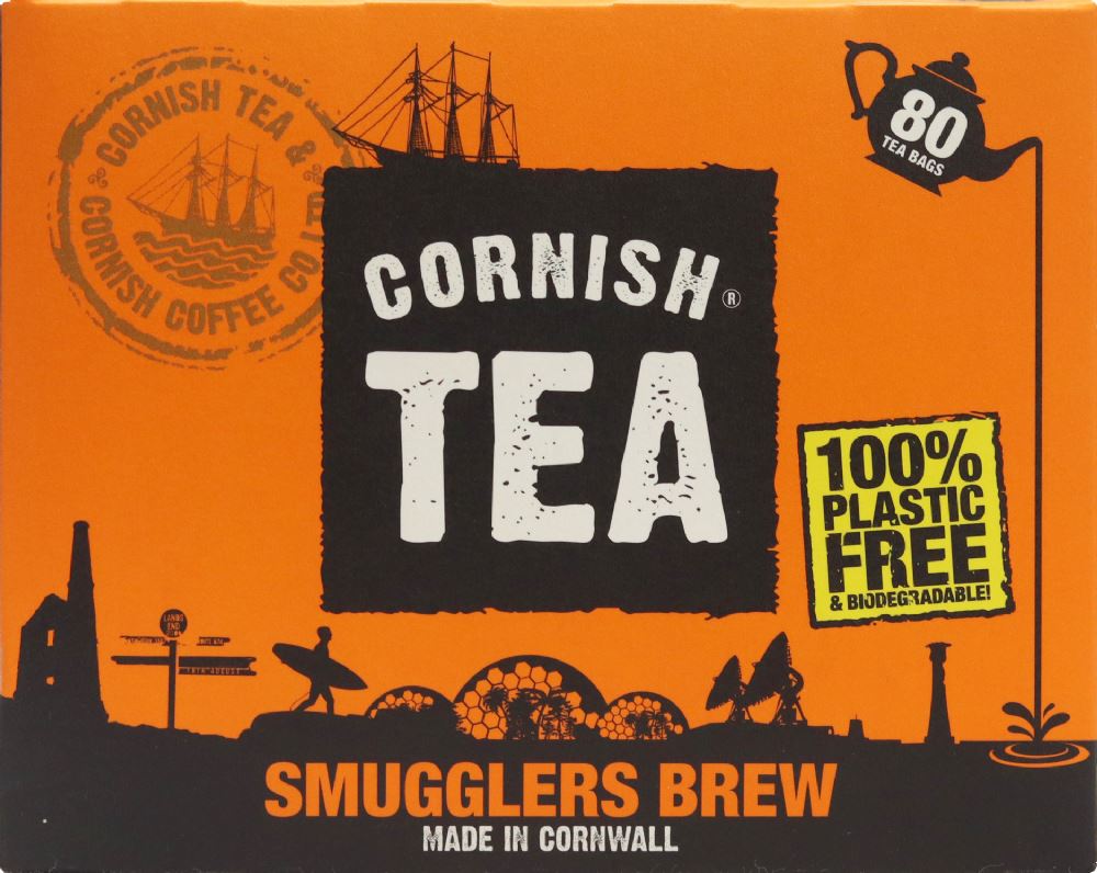 CORNISH TEA & COFFEE CO. Smugglers Brew - 80 Teabags 250g - 1 Case
