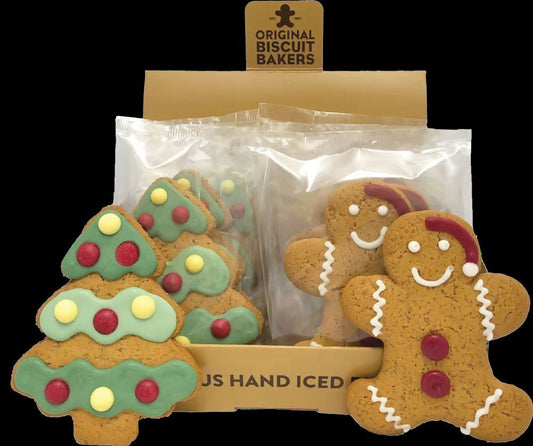 ORIGINAL BISCUIT BAKERS Santa Man & Christmas Tree Gingerbread 25g/40g
