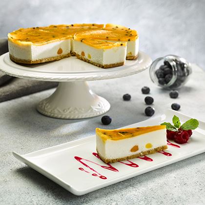 V Kitchen Vegan Passionfruit Cheese Cake Pre-Cut