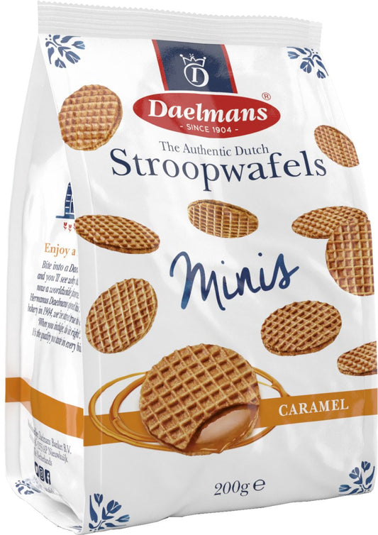 DAELMANS Stroopwafels Minis - Caramel 200g - 1 Case