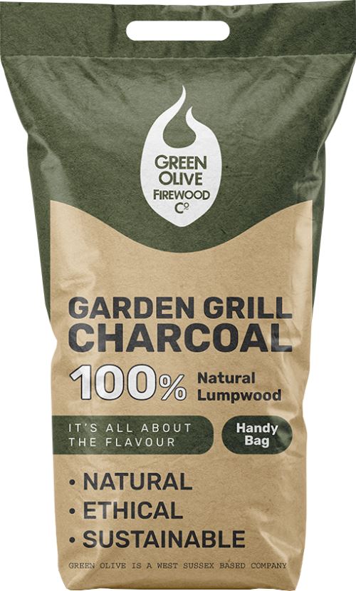 GREEN OLIVE FIREWOOD Garden Grill Lumpwood Handy Bag 3kg