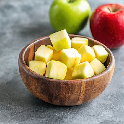 (48 Hour) Pre-Order Prepared Bramley Apple - Diced  (Peeled & Cored)