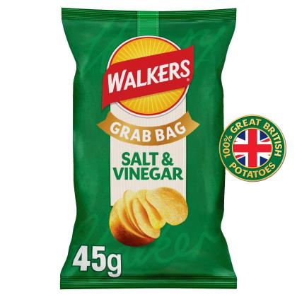 Walkers Crisps Salt & Vinegar Potato Crisps