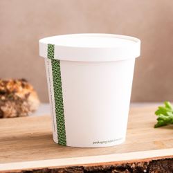 Paper Soup Lid White To Fit 12-24oz (Case of 1)