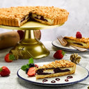 Chantilly Patisserie White Chocolate Blackberry & Blackcurrant Crumble Tart Pre-Cut (Case of 1)