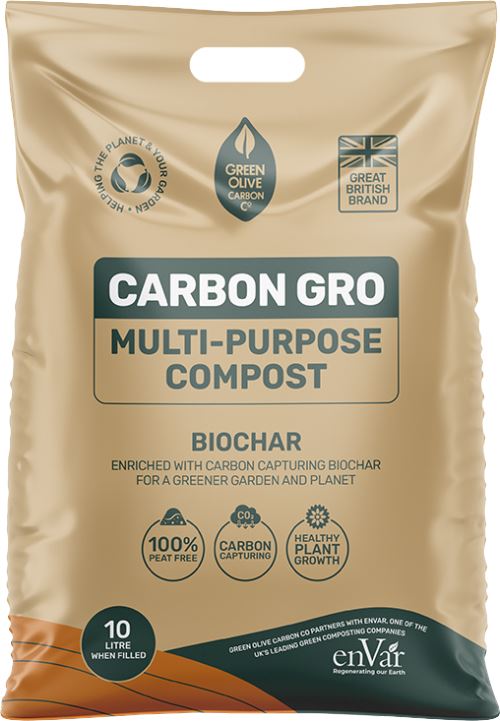 GREEN OLIVE FIREWOOD Carbon Gro Multipurpose Compost with Biochar 10L