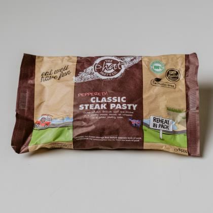 Phat Wrapped Peppered Steak Pasty