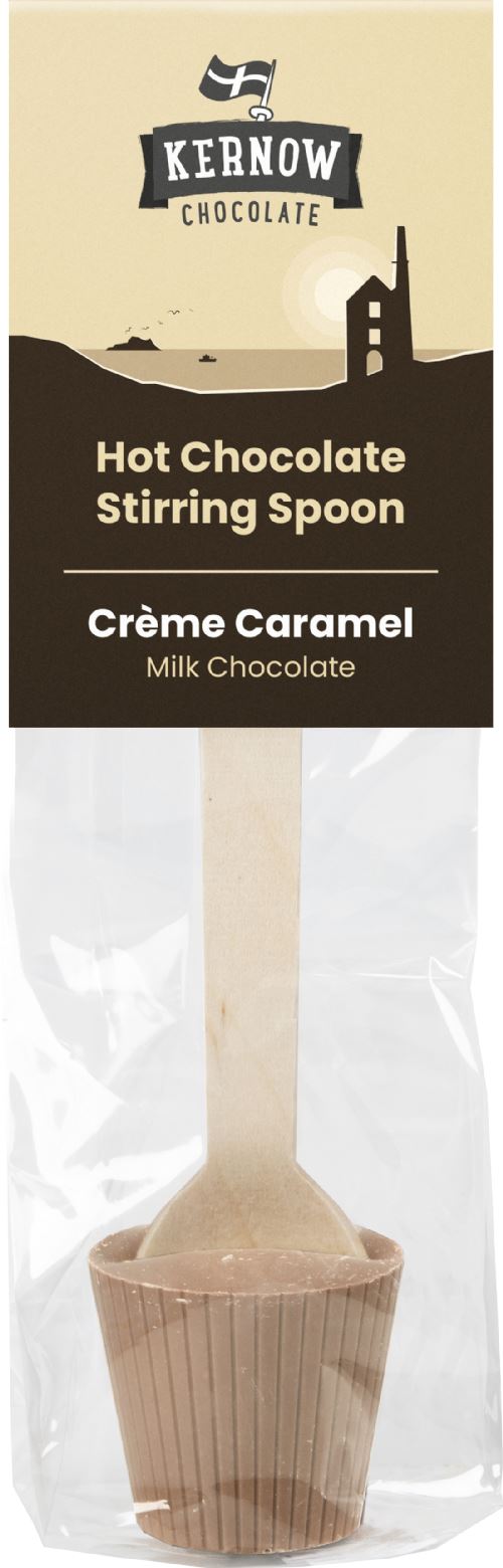 KERNOW CHOCOLATE Hot Chocolate Stirring Spoon - Crème Caramel 37g