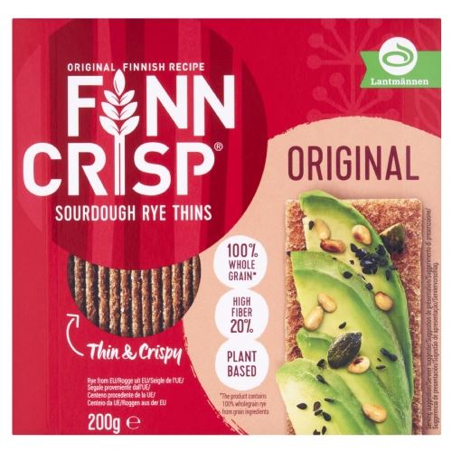 Finn Crisp - Thin Sourdough Rye Crispbread - Original - 200g