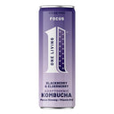 One Living Focus Blackberry & Elderberry Adaptogenic Kombucha can (Case of 12)