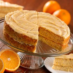 Handmade Cake Co. Orange & Poppy Seed Cake (Pre-cut)