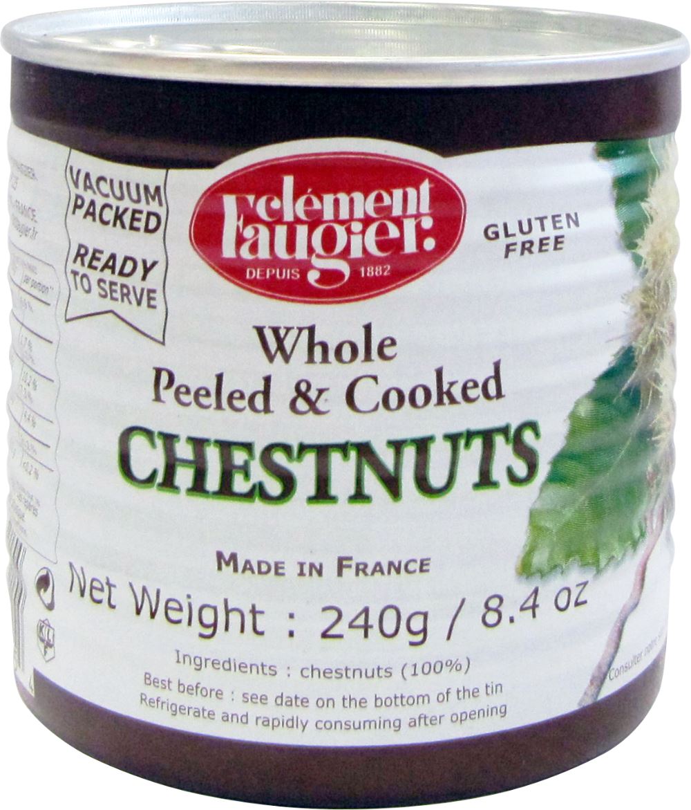 CLEMENT FAUGIER Whole Peeled Chestnuts 240g - 1 Case