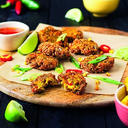 Gluten Free Spicy Corn Fritter