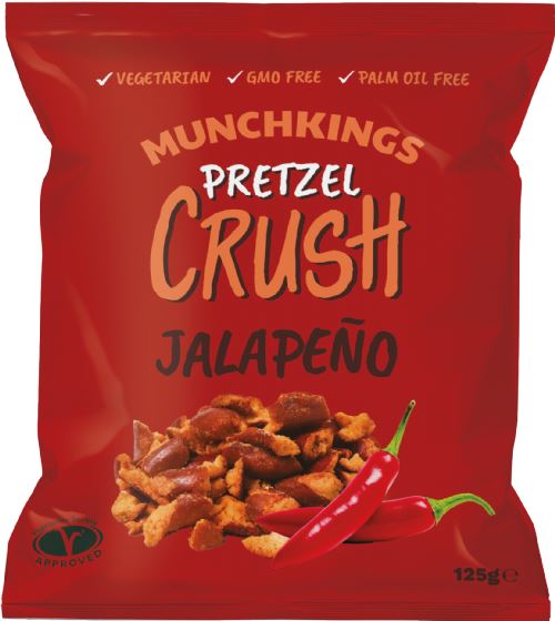 MUNCHKINGS Pretzel Crush - Jalapeño 125g