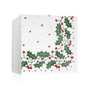 Christmas Holly & Berry White Napkin 2Ply 40cm (Case of 1)