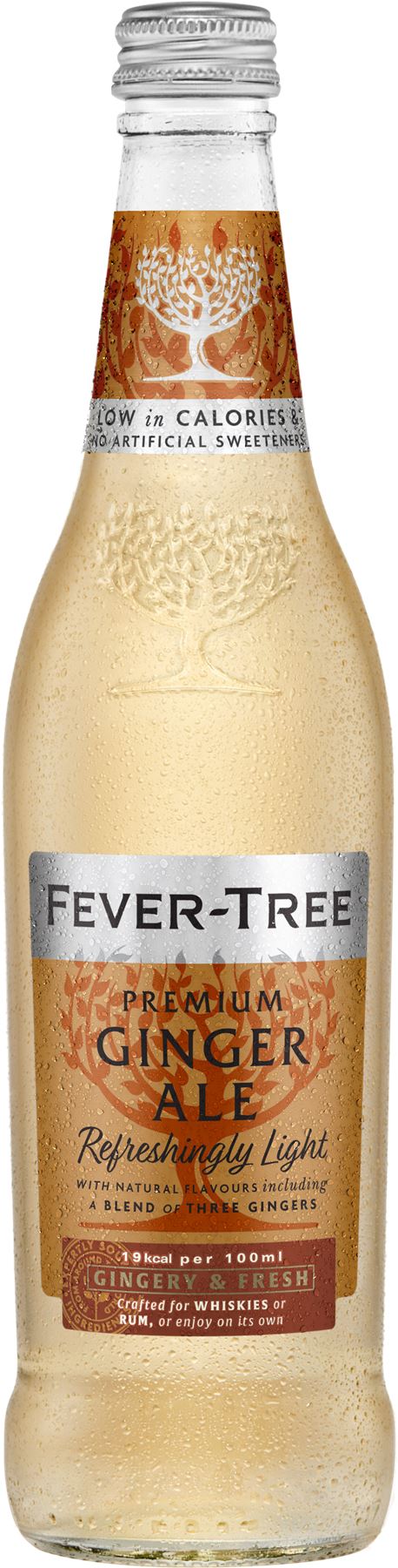 FEVER-TREE Refreshingly Light Ginger Ale 500ml - 1 Case