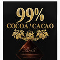 LINDT Excellence Dark 99% Cocoa Bar 50g - 1 Case