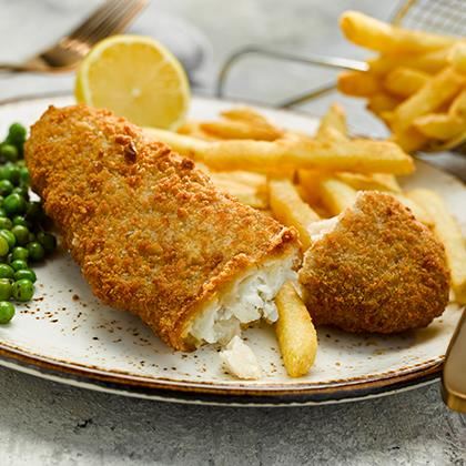 Pier 7 MSC Small Breaded Cod Fillets 110 - 140g (Case of 24)